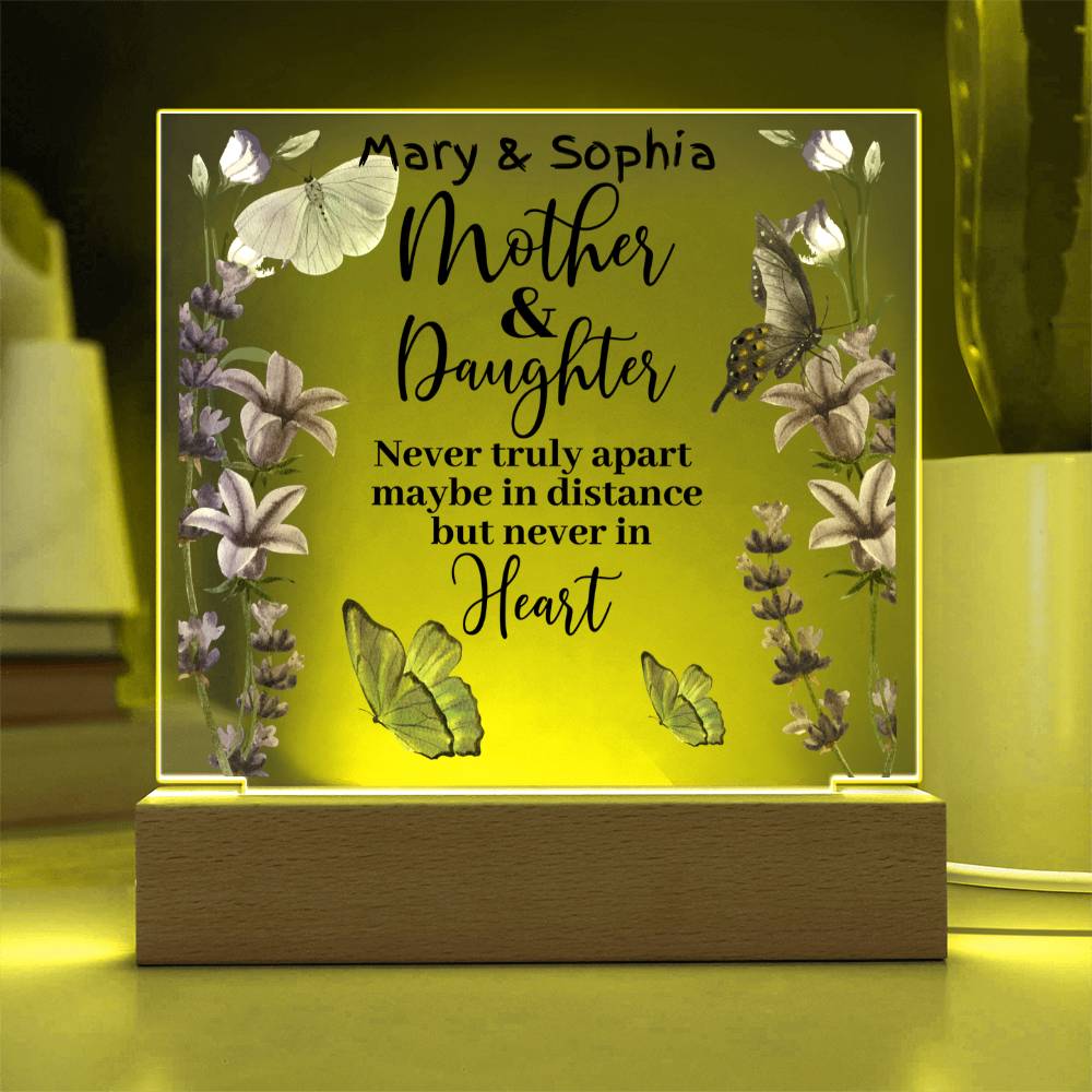 A Daughter's and Mom's Love Bond Acrylic Plaque