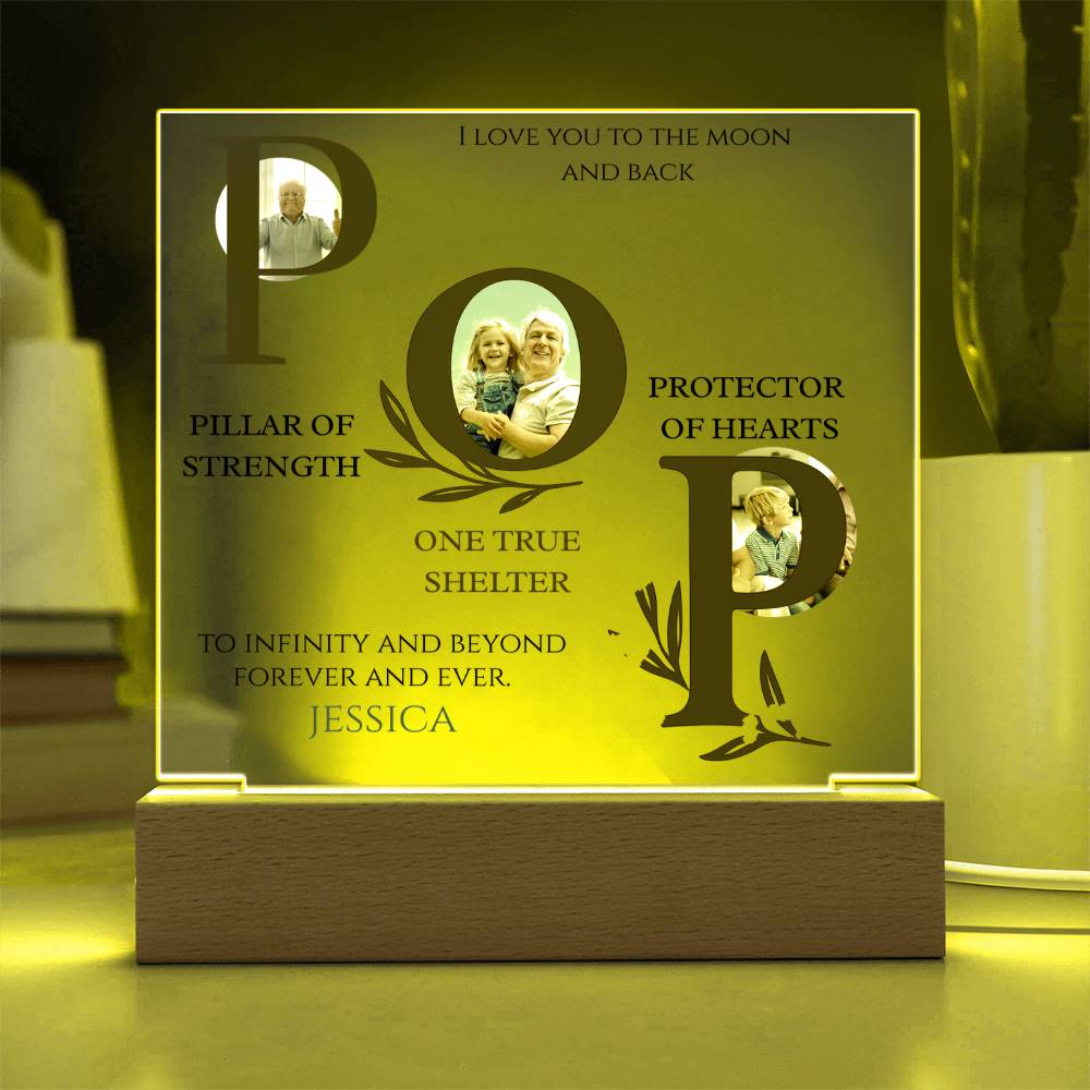 A Love Acrylic Plaque for Pop
