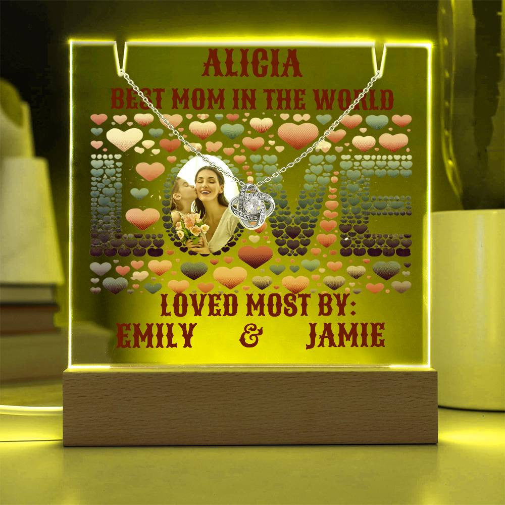 A Love Custom Keepsake Acrylic Bundle Gift for Mom