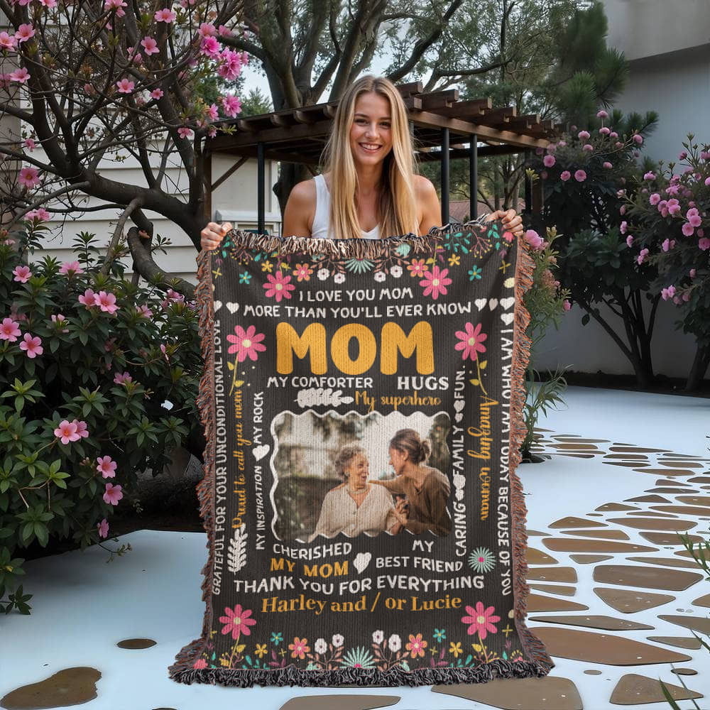 A Custom Mom Fleece Blanket