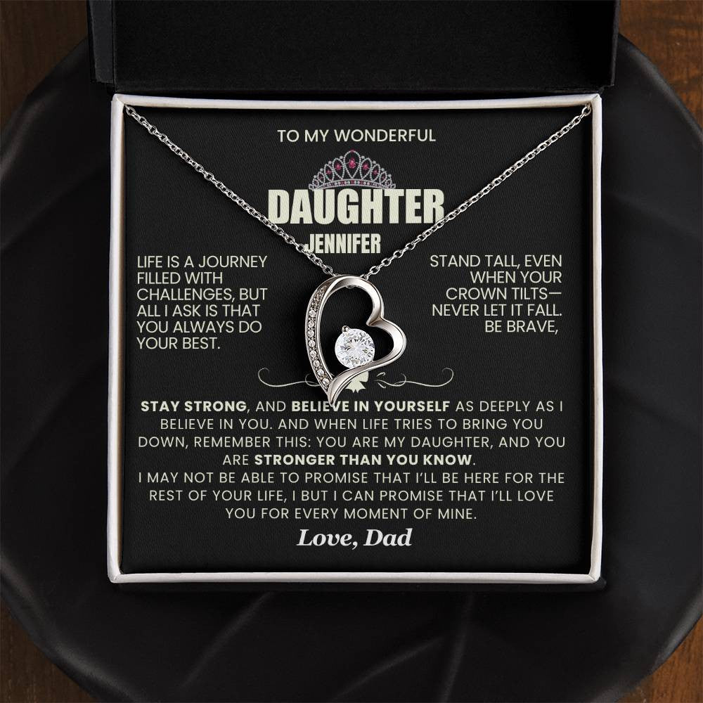 Forever Love Necklace with On Demand Message Card