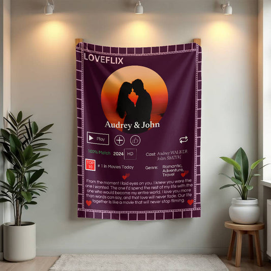 A Loveflix Love Sherpa or Fleece Blanket (3:4)