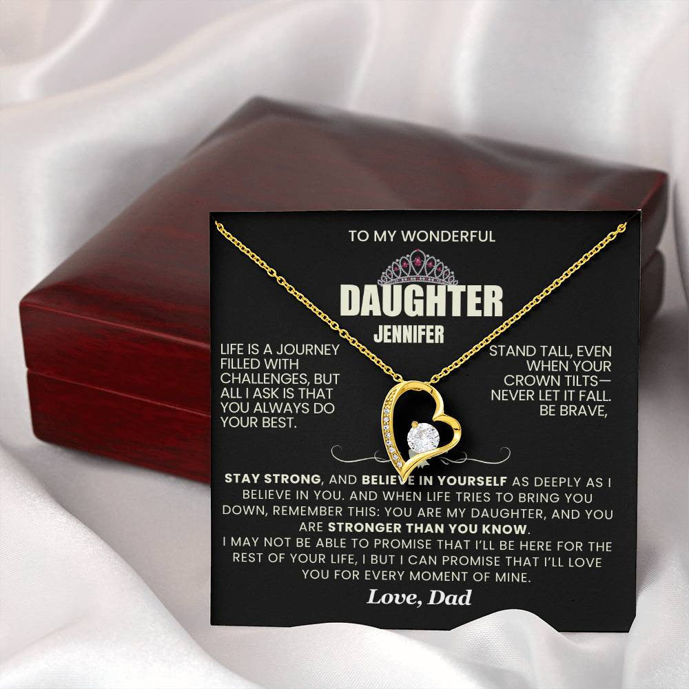 Forever Love Necklace with On Demand Message Card