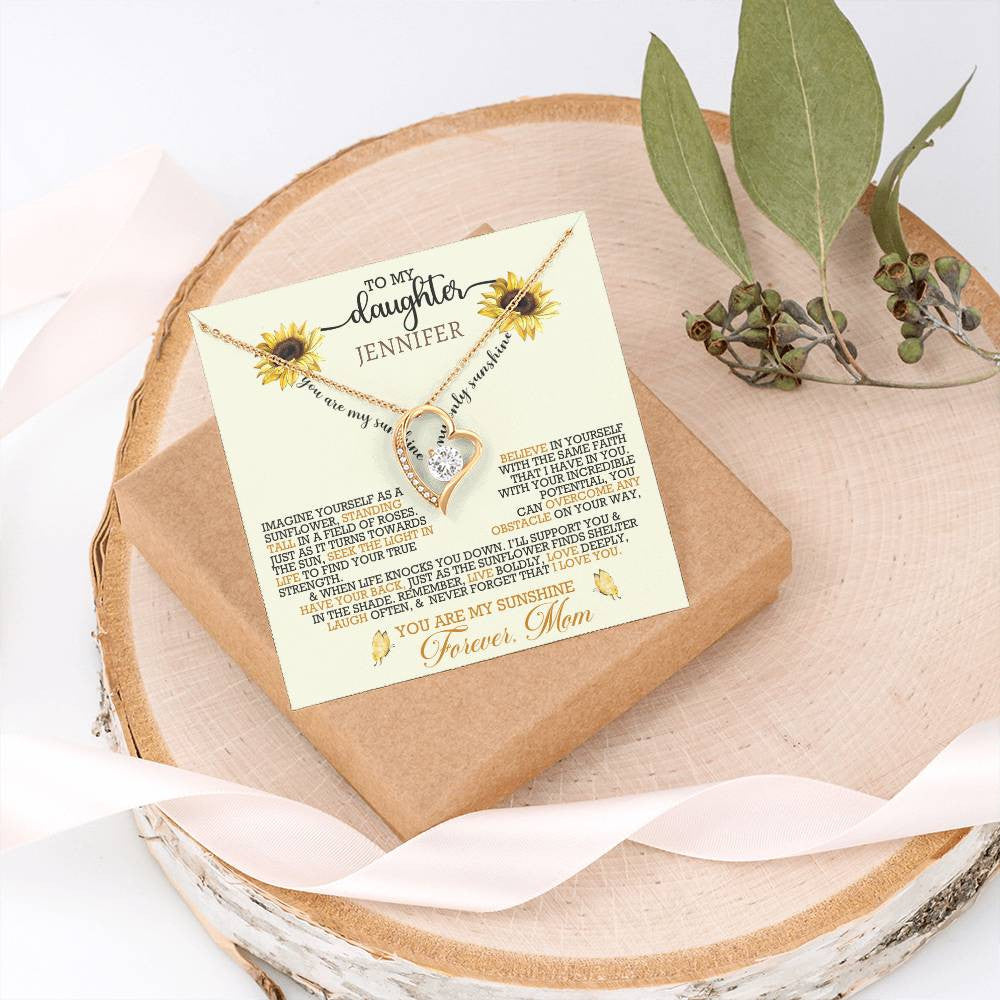 Forever Love Necklace with On Demand Message Card