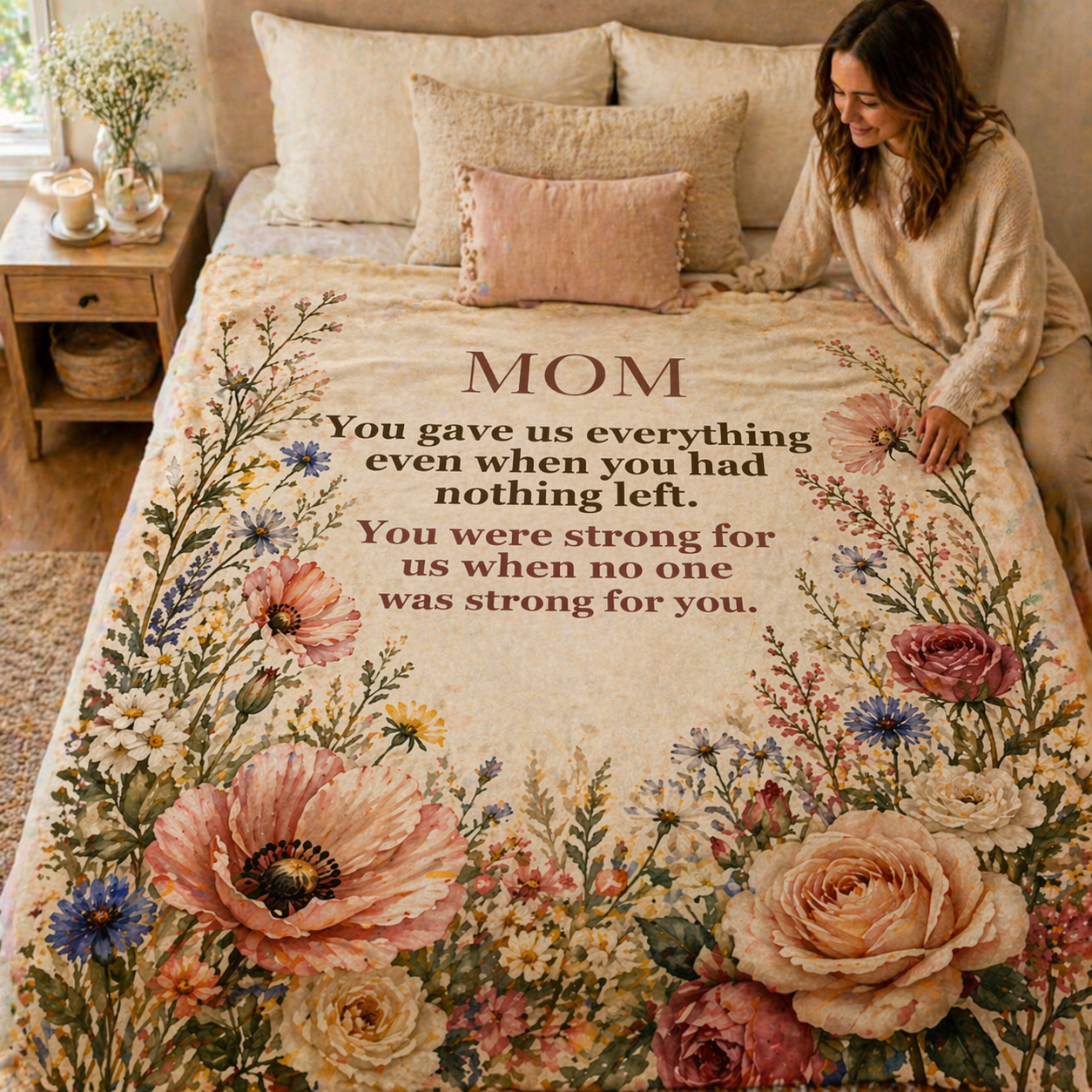 Mom Blanket – “You Gave Us Everything” | Premium Woven Heirloom Throw 1
