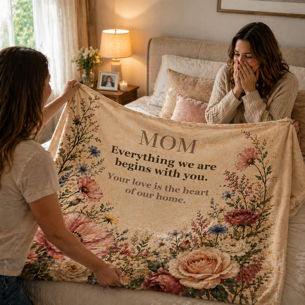 Mom Blanket – “Everything” | Ultra-Soft Sherpa Gift for Mom W2