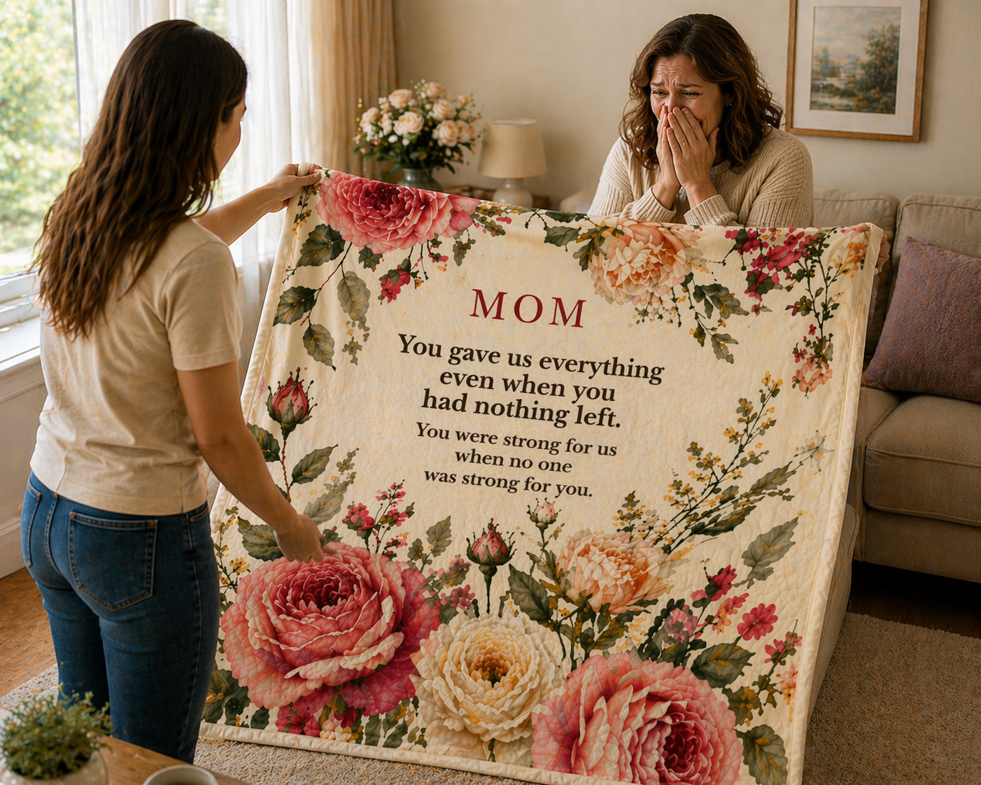 Mom Blanket – “Everything” | Ultra-Soft Sherpa Gift for Mom 1R