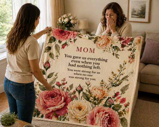 Mom Blanket – “Everything” | Ultra-Soft Sherpa Gift for Mom 1R
