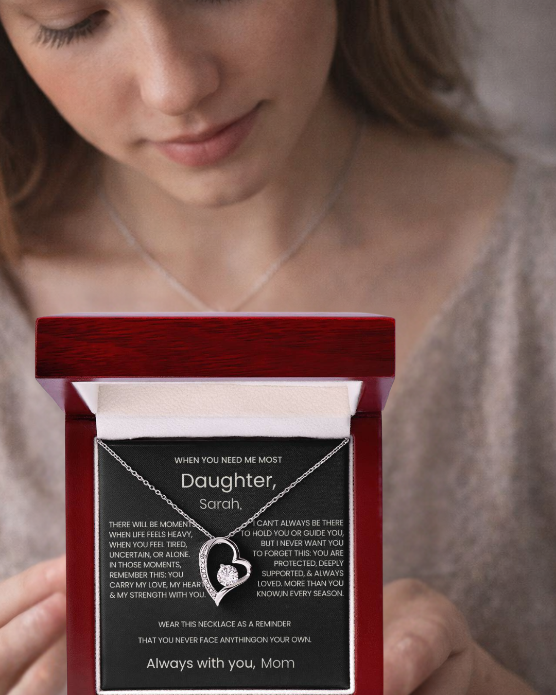 To My Daughter – When You Need Me Most | A Forever Love Necklace from Mom
