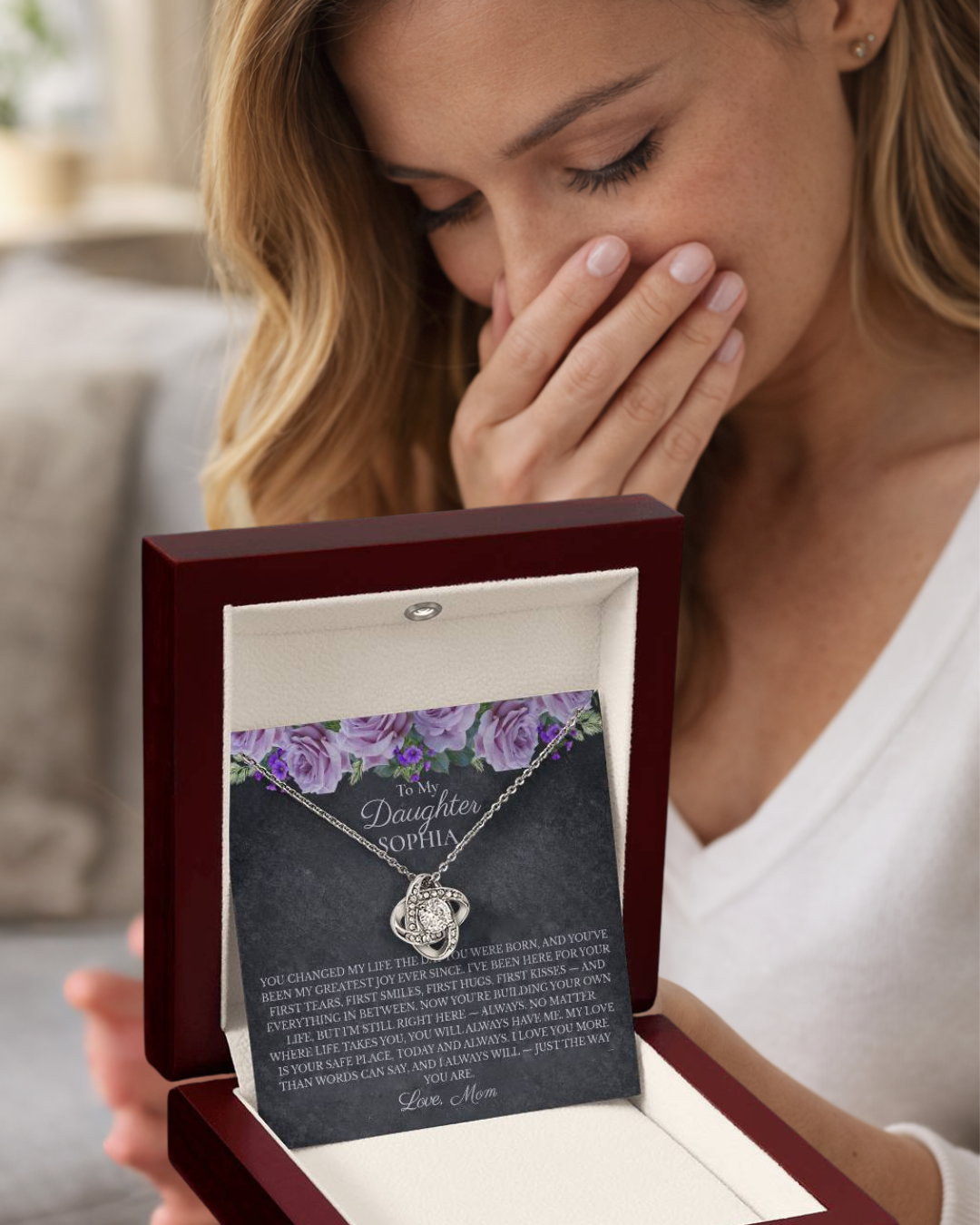 To My Daughter Necklace – My Love Is Your Safe Place | Gift From Mom