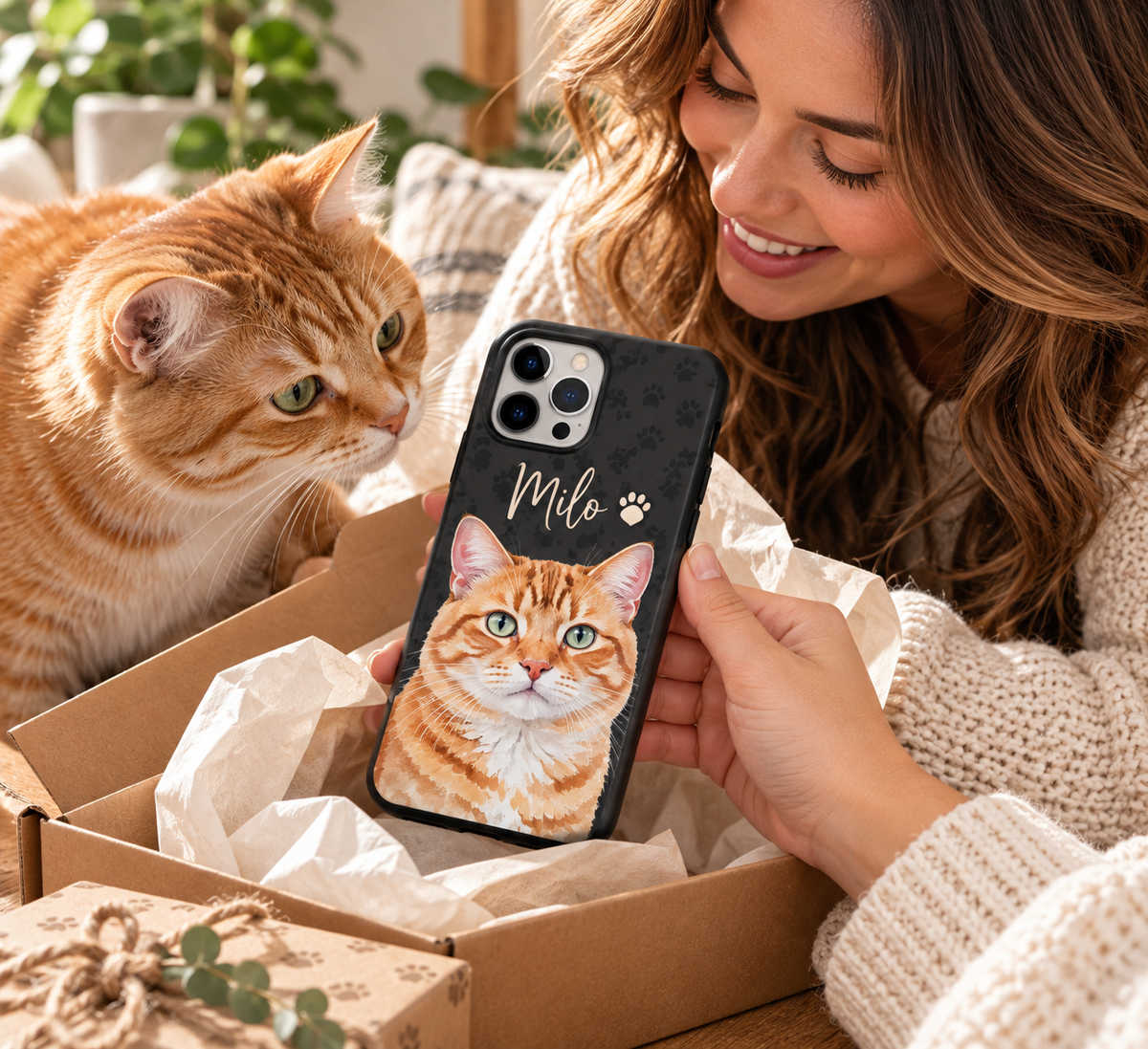 Pet Portrait for Shopify Tough Phone Cases