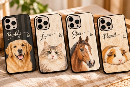 Pet Portrait for Shopify Tough Phone Cases