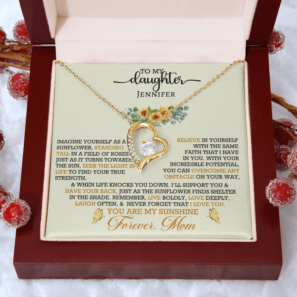Forever Love Necklace with On Demand Message Card