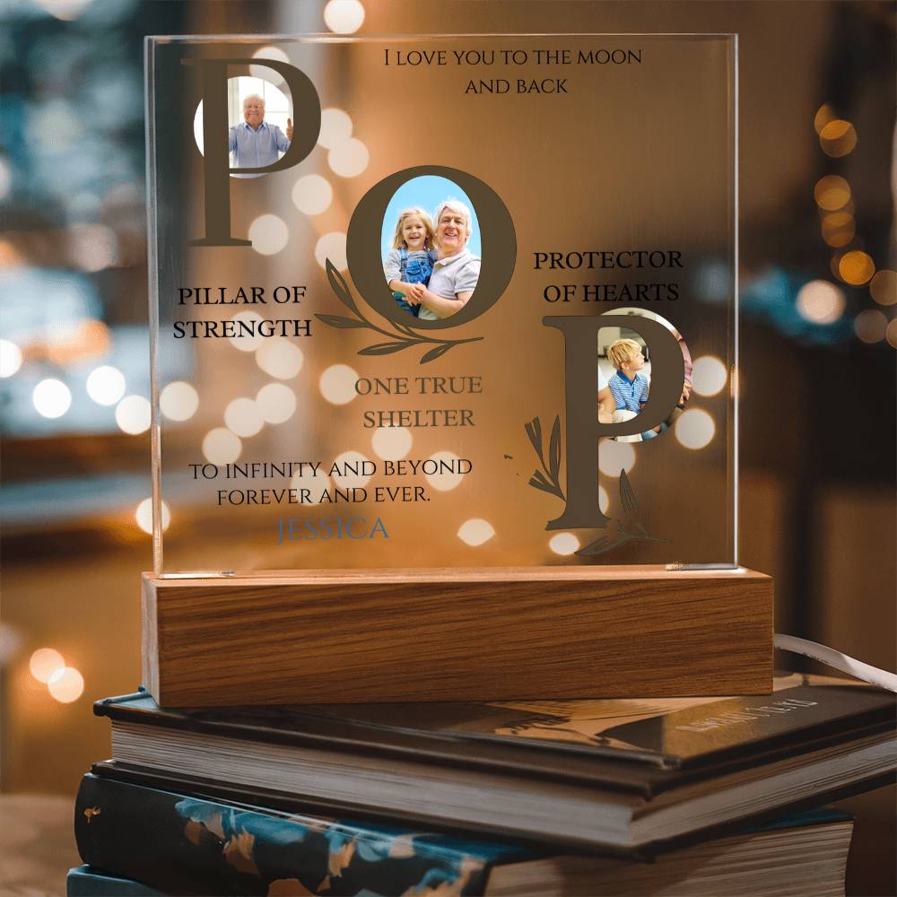 A Love Acrylic Plaque for Pop