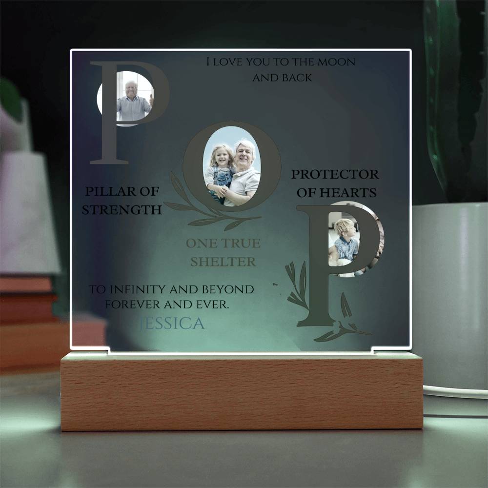A Love Acrylic Plaque for Pop