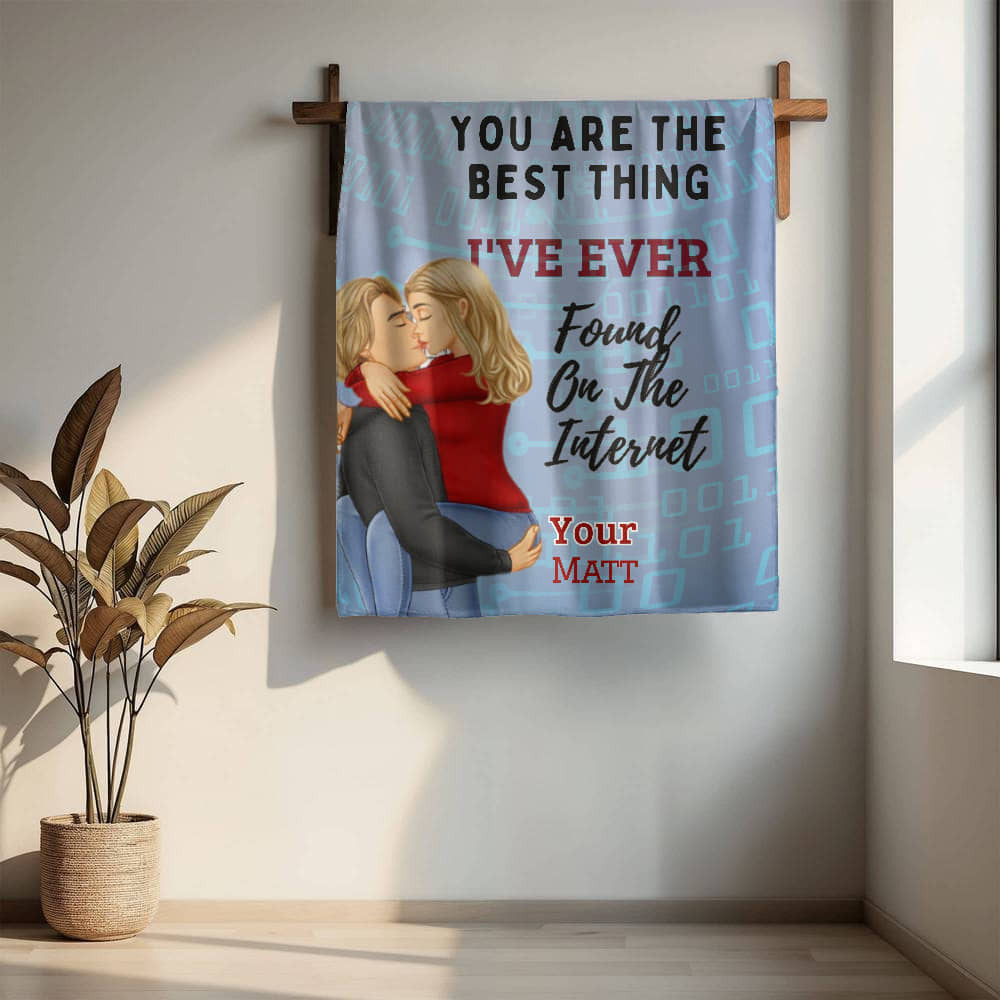 A Best Found Love Blanket Sherpa or Fleece Blanket