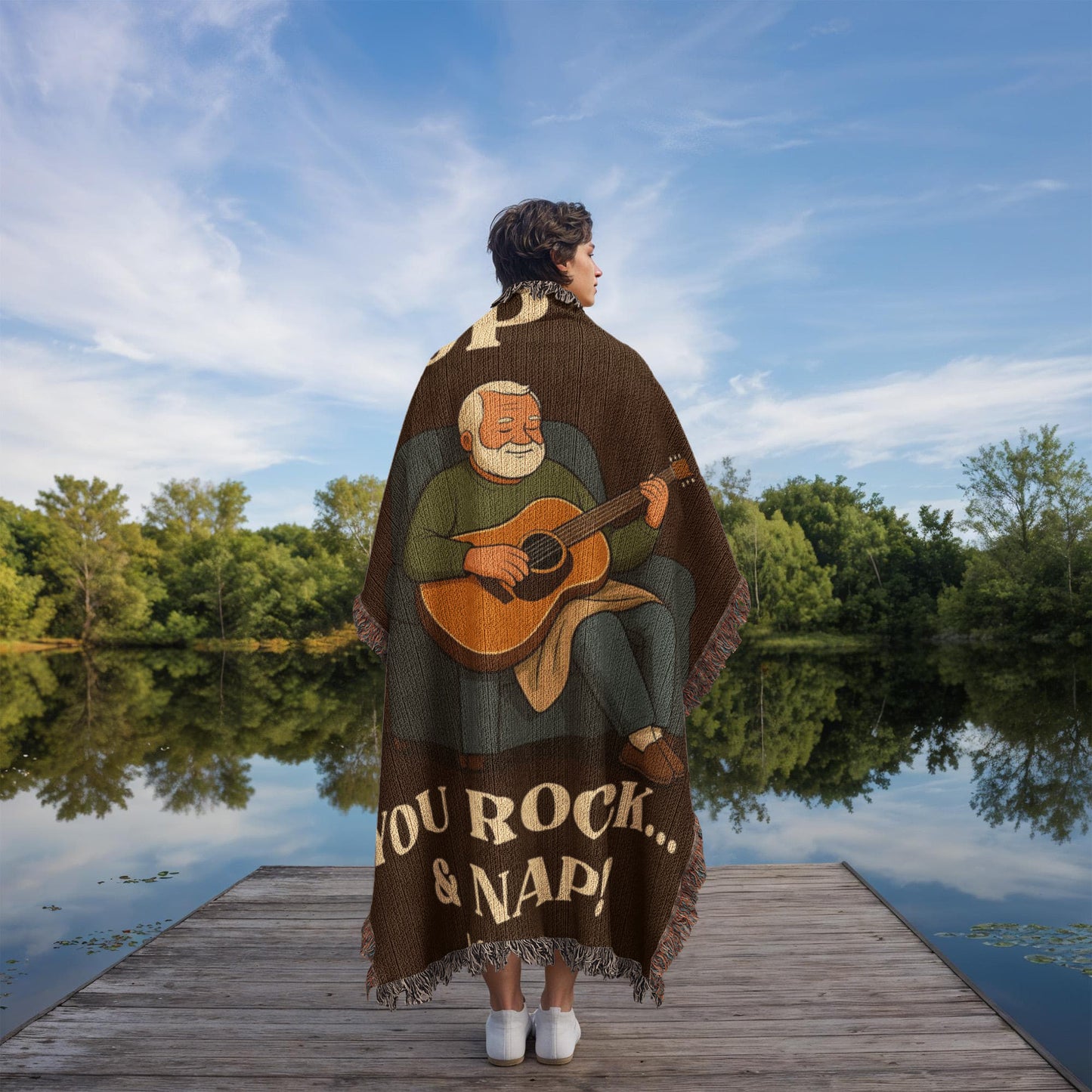 Custom Pop Sherpa Fleece Woven Love Blanket