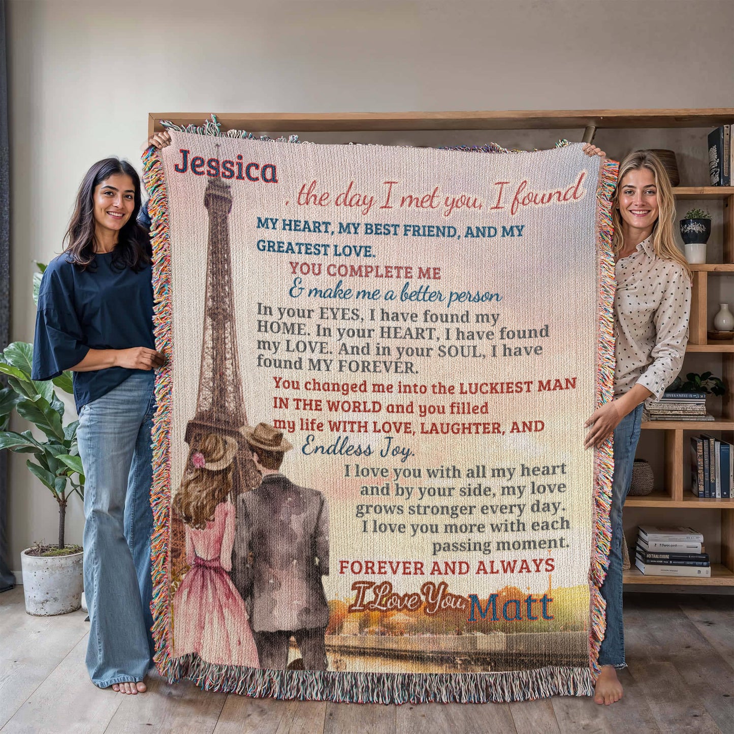 A Letter to my Love: My Wife, Girlfriend, Life Partner, a Sherpa, Fleece or Woven Blanket