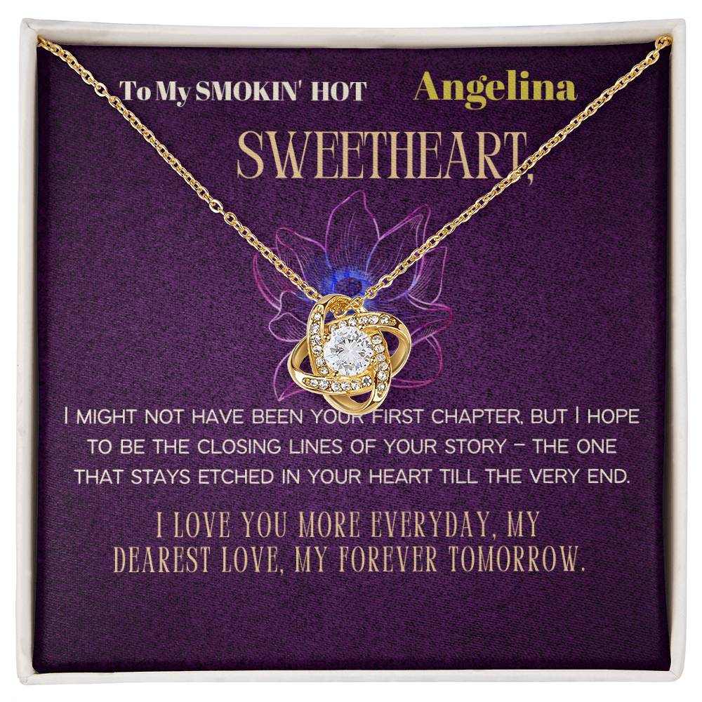 Wife, Girlfriend, Partner, Sweetheart Gift | Love Present from Husband, Boyfriend, Personalized Necklace for Wife with Heartfelt Message Card.