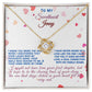 For Wife, Girlfriend, Partner, Sweetheart Gift | Love Gift from Husband, Boyfriend, Personalized Necklace for Wife, Heartfelt Message Card.