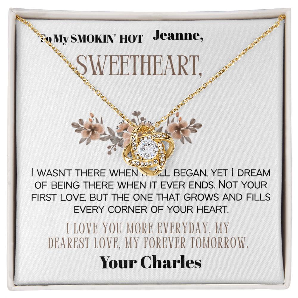 Wife, Girlfriend, Partner, Sweetheart Gift | Love Present from Husband, Boyfriend, Personalized Necklace for Wife with Heartfelt Message Card.