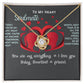Wife, Girlfriend, Partner, Sweetheart Gift | Love Present from Husband, Boyfriend, Personalized Necklace for wife with Funny message card.