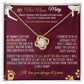 New Dog Nana Grandmom Birthday Announcement, Gift | Baby Arrival News from Daughter Son, Personalized Necklace, Heartfelt Funny Message Card.
