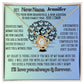 New Dog Nana Birthday News, Gift | Baby Arrival Announcement from Daughter Son, New Addition to Family Tree Personalized Necklace, Heartfelt Funny Message Card.