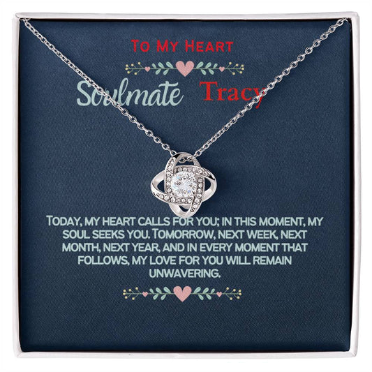 For Wife, Girlfriend, Partner, Sweetheart Gift | Love Gift from Husband, Boyfriend, Personalized Necklace for Wife, Heartfelt Message Card.