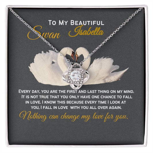 For Wife, Girlfriend, Partner, Sweetheart Gift | Love Gift from Husband, Boyfriend, Personalized Necklace for Wife, Heartfelt Message Card.