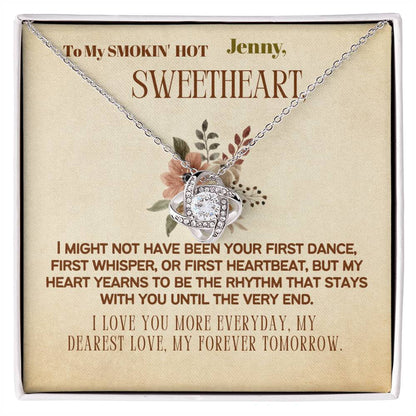 Wife, Girlfriend, Partner, Sweetheart Gift | Love Present from Husband, Boyfriend, Personalized Necklace for Wife with Heartfelt Message Card.