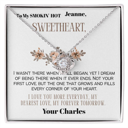 Wife, Girlfriend, Partner, Sweetheart Gift | Love Present from Husband, Boyfriend, Personalized Necklace for Wife with Heartfelt Message Card.