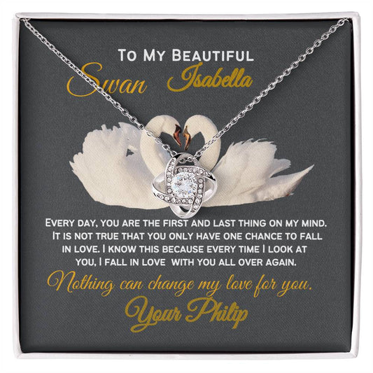 For Wife, Girlfriend, Partner, Sweetheart Gift | Love Gift from Husband, Boyfriend, Personalized Necklace for Wife, Heartfelt Message Card.