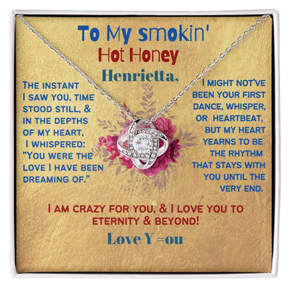 Wife, Girlfriend, Partner, Sweetheart Gift | Love Present from Husband, Boyfriend, Personalized Necklace for Wife with Heartfelt Message Card.