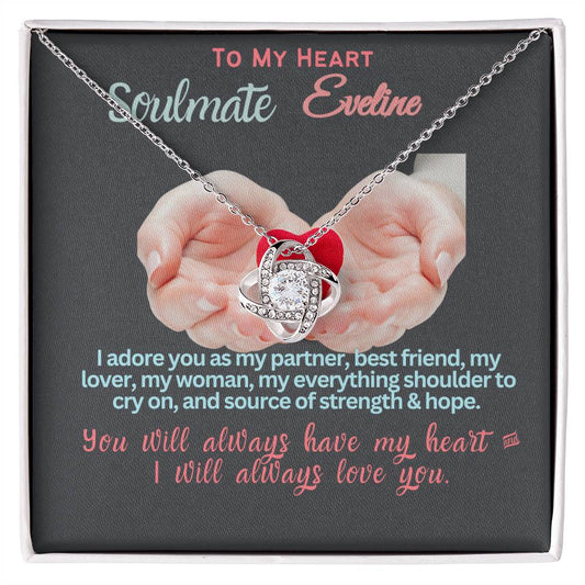 For Wife, Girlfriend, Partner, Sweetheart Gift | Love Gift from Husband, Boyfriend, Personalized Necklace for Wife, Heartfelt Message Card.