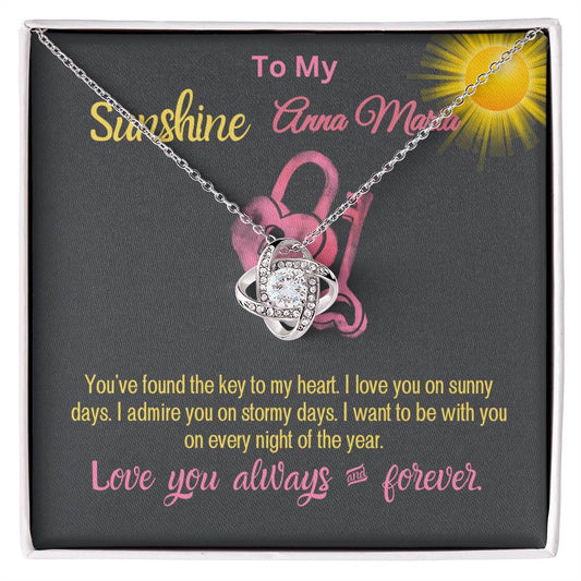 Wife, Girlfriend, Partner, Sweetheart Gift | Love Present from Husband, Boyfriend, Personalized Necklace for wife with Funny message card.