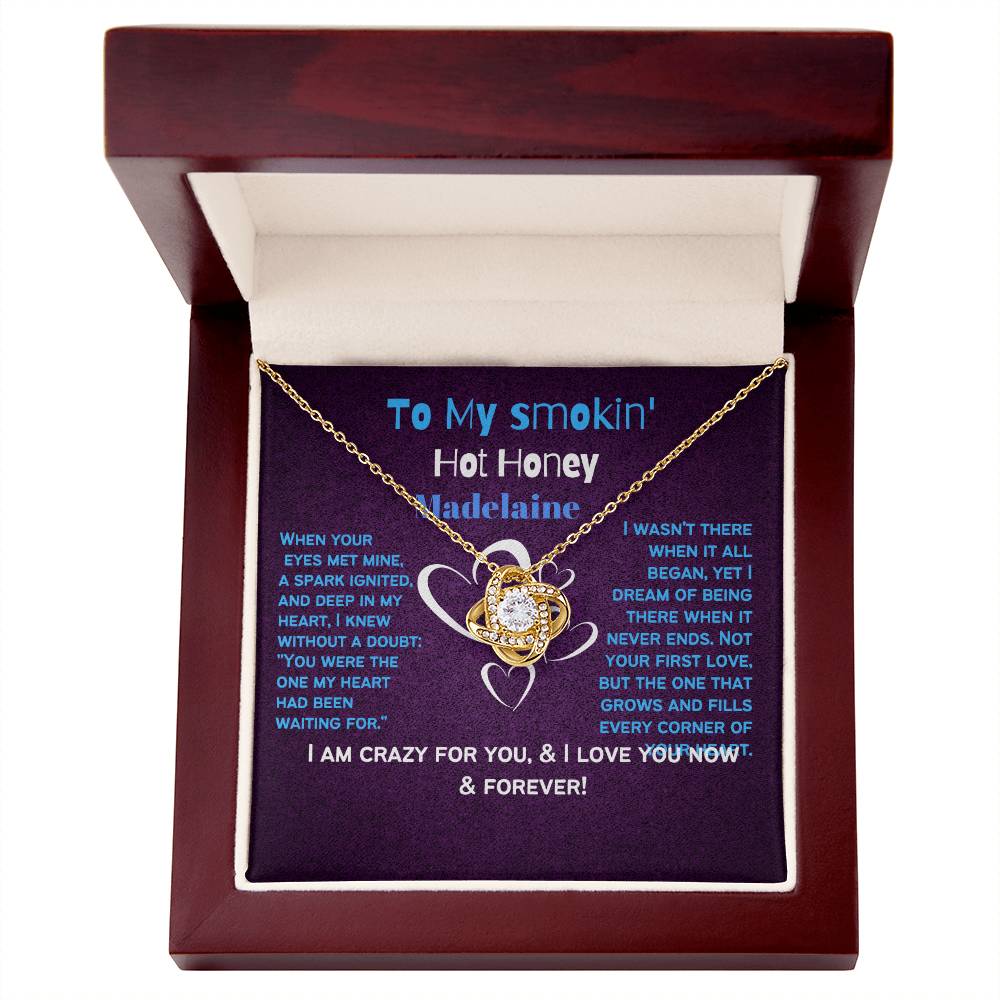 Wife, Girlfriend, Partner, Sweetheart Gift | Love Present from Husband, Boyfriend, Personalized Necklace for Wife with Heartfelt Message Card.