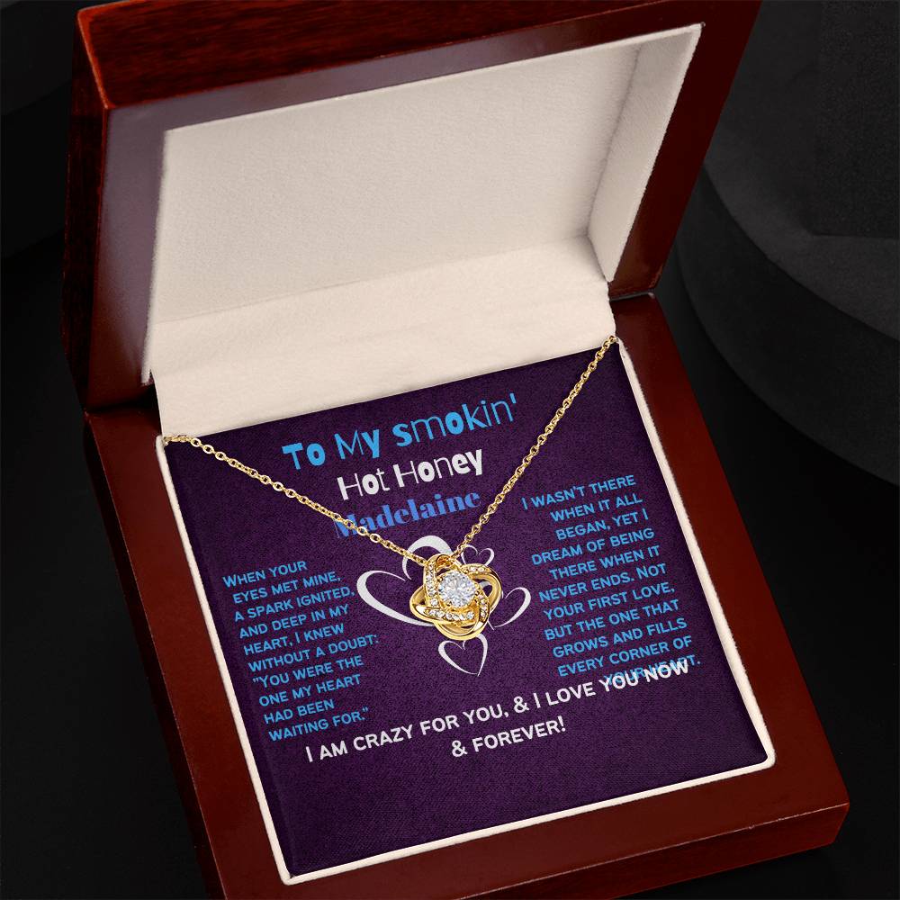 Wife, Girlfriend, Partner, Sweetheart Gift | Love Present from Husband, Boyfriend, Personalized Necklace for Wife with Heartfelt Message Card.