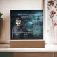 Personalized Halloween Acrylic Plaque for a Cat Mom, a Portrait of Your Cat Dressed Up as a Policeman with Customizable face. Funny and Sentimental Gift from a Husband, Children and Cat, a Table Home Décor Lamp.