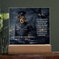 Personalized Halloween Acrylic Plaque for a Dog Mom, a Portrait of Your Dog Dressed Up as a Policeman with Customizable face. Funny and Sentimental Gift from a Husband, Children and Dog, a Table Home Décor Lamp.