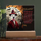 Personalized Halloween Acrylic Plaque for a Dog Mom with Funny and Sentimental message, a Dressed Up as a Witch Dog Portrait with Customizable Dog Face. A Table Home Décor Lamp, Gift from Husband and or Children