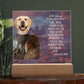 Dog mom Personalized Halloween Acrylic Plaque of a Viking Dog Portrait, Funny sentimental Gift from Husband and Pet, Dog memorial Table Home Decor.