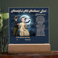 Personalized Halloween Acrylic Plaque for Mom, a Portrait of a Dressed Up in a Wizard Costume Son with Both Funny and Sentimental. A  Table Home Décor Lamp, Gift from Husband and or Children