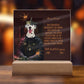 Personalized Halloween Acrylic Plaque for a Dog Mom, a Portrait of Your Dog Dressed Up as a King with Customizable face. Funny and Sentimental Gift from a Husband, Children and Dog, a Table Home Décor Lamp.
