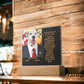 Personalized Halloween Acrylic Plaque for a Dog Mom with Funny and Sentimental message, a Dressed Up as a President Dog Portrait with Customizable Dog Face. A Table Home Décor Lamp, Gift from Husband and or Children