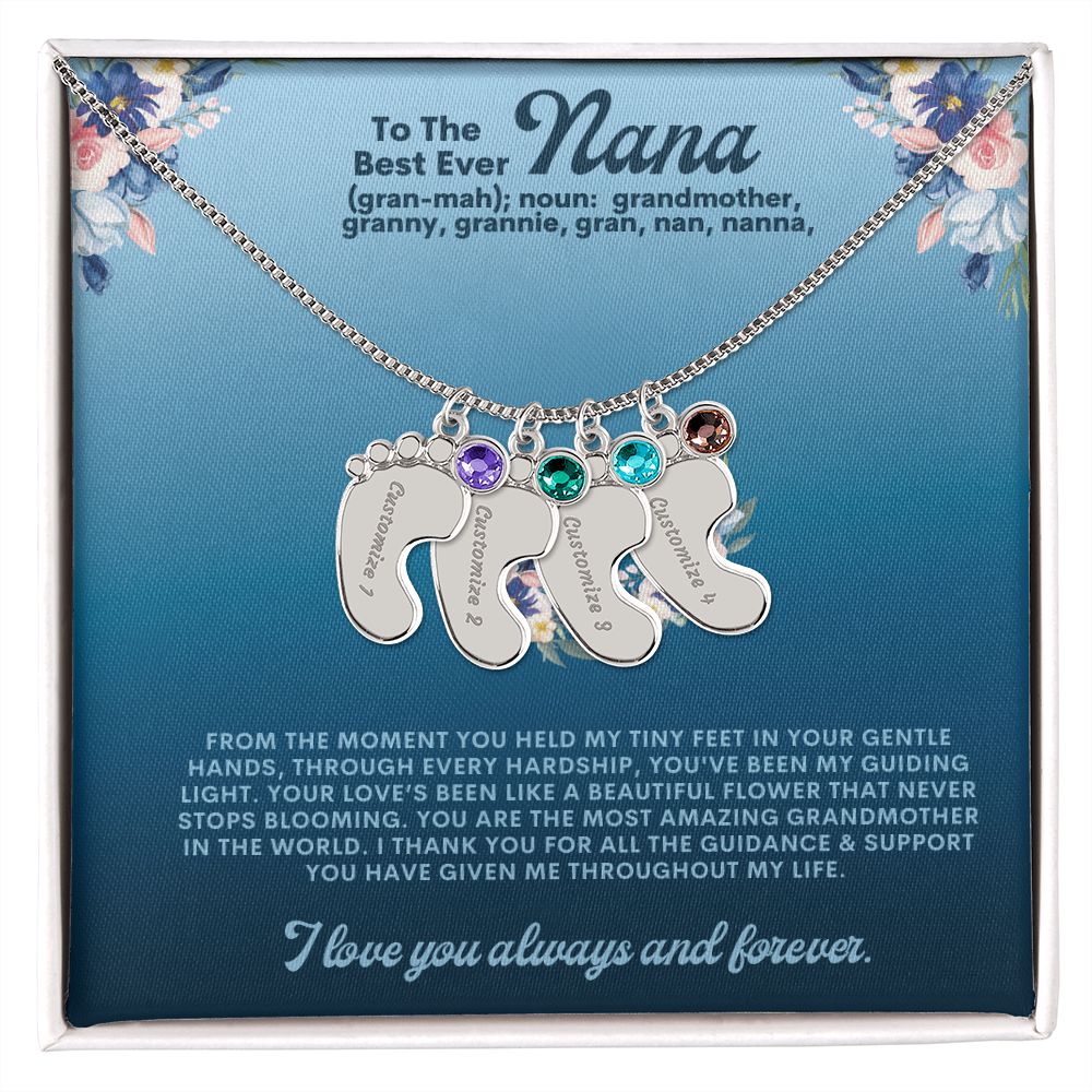 Necklace for Grandmother, Baby's Foot