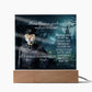 Personalized Halloween Acrylic Plaque for a Cat Mom, a Portrait of Your Cat Dressed Up as a Policeman with Customizable face. Funny and Sentimental Gift from a Husband, Children and Cat, a Table Home Décor Lamp.