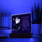 Personalized Halloween Acrylic Plaque for a cat Mom, a Portrait of Your Cat Dressed Up as a King with Customizable face. Funny and Sentimental Gift from a Husband, Children and Cat, a Table Home Décor Lamp.