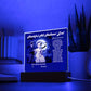 Personalized Halloween Acrylic Plaque for Mom, a Portrait of a Dressed Up in a Wizard Costume Son with Both Funny and Sentimental. A  Table Home Décor Lamp, Gift from Husband and or Children