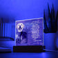Dog mom Personalized Halloween Acrylic Plaque of a Viking Dog Portrait, Funny sentimental Gift from Husband and Pet, Dog memorial Table Home Decor.